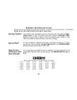 Preview for 91 page of Uniden TRU9496 - TRU 9496 Cordless Phone Base Station Owner'S Manual