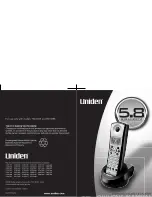 Uniden TXC580 User Manual preview