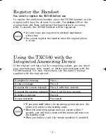 Preview for 5 page of Uniden TXC580 User Manual