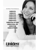 Uniden U2 DB-CP Instruction Manual preview