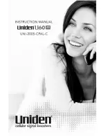 Предварительный просмотр 1 страницы Uniden U60 4G CELLULAR BOOSTER UNI-2005-CPAL Instruction Manual