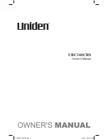 Uniden UBC340CRS Owner'S Manual preview