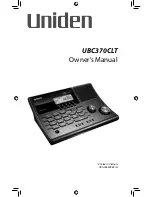 Uniden UBC370CLT Owner'S Manual preview