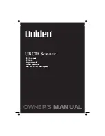 Uniden UBCT-8 Owner'S Manual preview