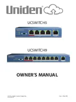 Uniden UCSWITCH5 Owner'S Manual preview