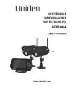 Uniden UDR444 Guide Utilisateur предпросмотр