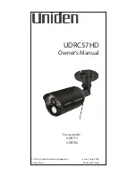 Предварительный просмотр 1 страницы Uniden UDRC57HD Owner'S Manual