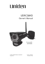 Uniden UDRC58HD Owner'S Manual предпросмотр