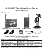 Uniden UDW-10003 User Manual preview