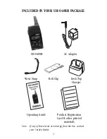 Preview for 6 page of Uniden UH-048XR Operating Manual