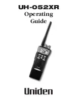 Uniden UH-052XR Operating Manual preview