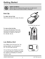 Preview for 4 page of Uniden UH036SX-2NB Owner'S Manual