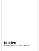 Preview for 11 page of Uniden UH037 Owner'S Manual