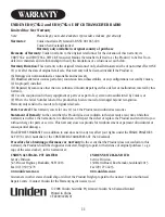 Preview for 12 page of Uniden UH037SX-2 Owner'S Manual