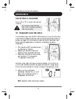 Предварительный просмотр 13 страницы Uniden UH044SX Operating Manual