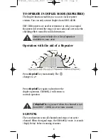 Preview for 8 page of Uniden UH060SX-2 Operating Manual