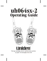 Uniden uh064sx-2 Operating Manual preview