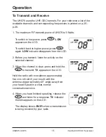 Предварительный просмотр 15 страницы Uniden UH076 Owner'S Manual