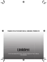 Preview for 32 page of Uniden UH076DLX Owner'S Manual