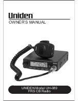 Uniden UH089 Owner'S Manual preview