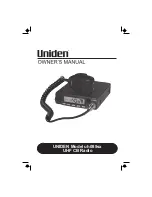 Uniden UH089sx Owner'S Manual preview
