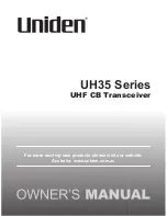 Uniden UH35 Series Owner'S Manual предпросмотр