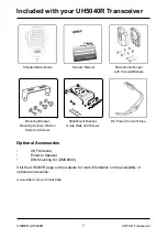 Предварительный просмотр 7 страницы Uniden UH5040R Owner'S Manual