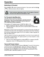 Предварительный просмотр 7 страницы Uniden uh507sx-2nb Owner'S Manual