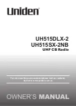 Uniden UH515DLX-2 Owner'S Manual preview