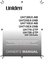 Uniden UH710-2TP Owner'S Manual preview