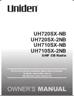 Preview for 1 page of Uniden UH710SX-NB Owner'S Manual