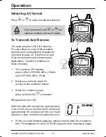 Preview for 13 page of Uniden UH710SX-NB Owner'S Manual