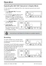 Предварительный просмотр 22 страницы Uniden UH7750NB Owner'S Manual