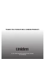 Preview for 36 page of Uniden UH8010S+ANT Owner'S Manual