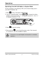 Предварительный просмотр 17 страницы Uniden UH8010S Owner'S Manual