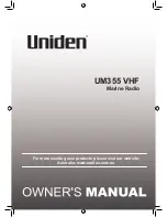 Uniden UM355 Owner'S Manual preview