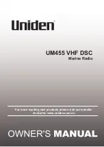 Uniden UM455 Owner'S Manual preview