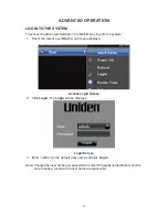 Предварительный просмотр 25 страницы Uniden UNVR165-8 User Manual