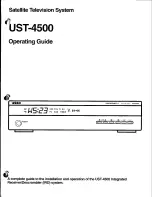 Uniden UST-4500 Operating Manual preview
