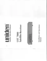 Uniden UST7000 Installating And Operation Manual preview