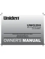 Uniden UWG200 Owner'S Manual предпросмотр