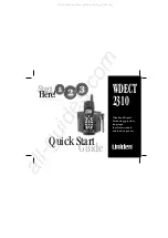 Preview for 1 page of Uniden WDECT 2310 Quick Start Manual