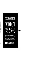 Uniden WDECT 2355+3 Quick Start Manual preview