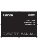 Uniden WDECT WDECT3315+1 Owner'S Manual preview