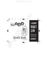 Предварительный просмотр 1 страницы Uniden WDECT2300 Series Quick Start Manual