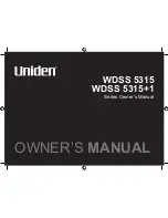 Uniden WDSS 5315 Owner'S Manual предпросмотр