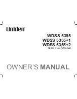 Uniden WDSS 5355 Series Owner'S Manual preview