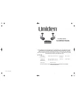 Preview for 1 page of Uniden wdvr42hdd Quick Start Manual