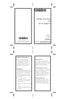 Preview for 5 page of Uniden WPP15W Owner'S Manual