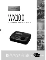 Предварительный просмотр 1 страницы Uniden WX100 Reference Manual